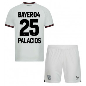 Bayer Leverkusen Exequiel Palacios #25 Bortaställ Barn 2023-24 Kortärmad (+ Korta byxor)